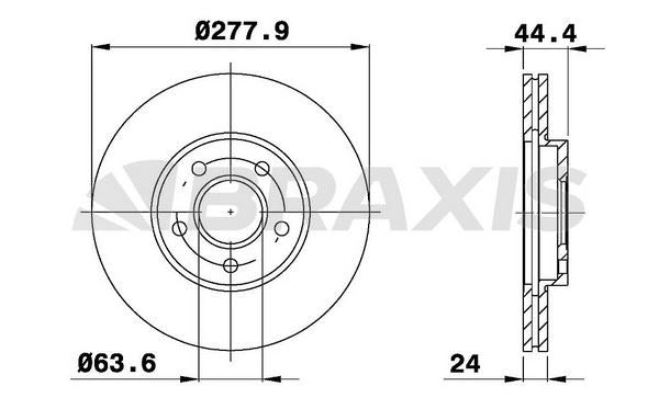 Ford Connect 2002-2013 Ön Disk Takım BRAXIS AE0188